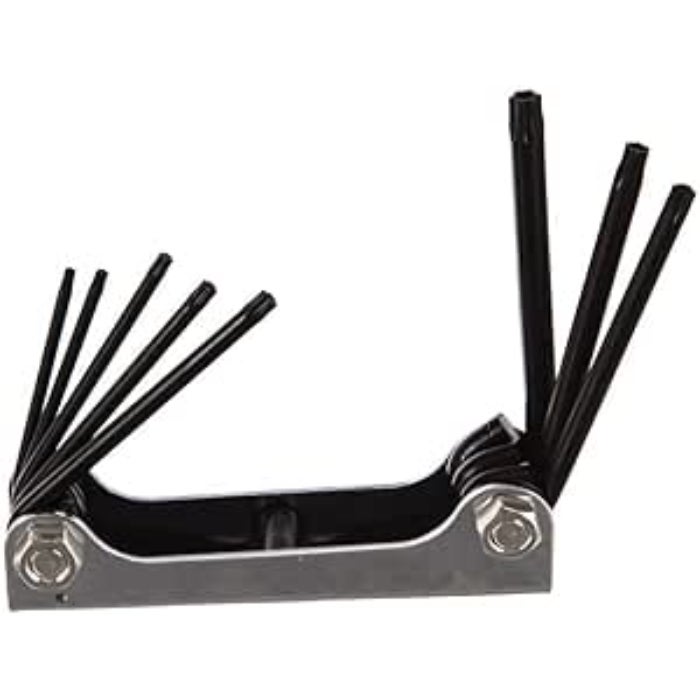 Hans 8-Piece Folding Star Key Set T9–T40 – High-Quality and Versatile – Code: 16745-8T